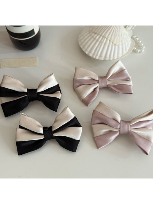 Beau - Elegant Two Tone Bow Hair Clip