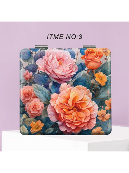 Mirroray - Floral Print Portable Mirror
