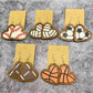 Earedge - Wooden Heart Sport Earrings