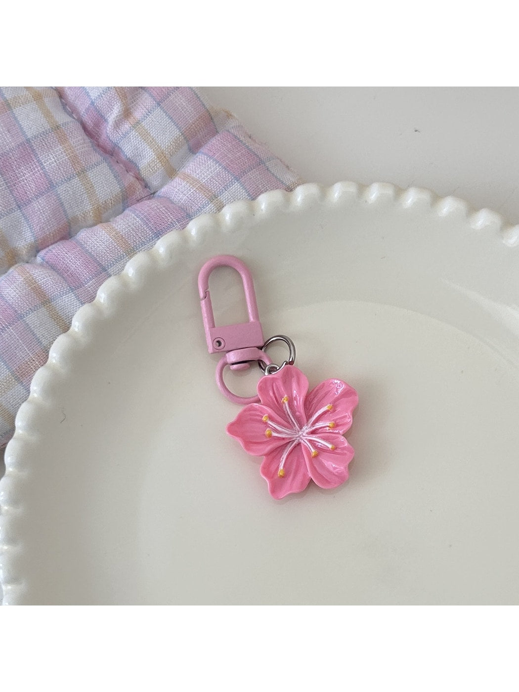 Keypus - Sweet Floral Pendant Key Ring Charm Keychain