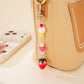Keypus - Acrylic Beaded Tomato Phone Charm Keychain