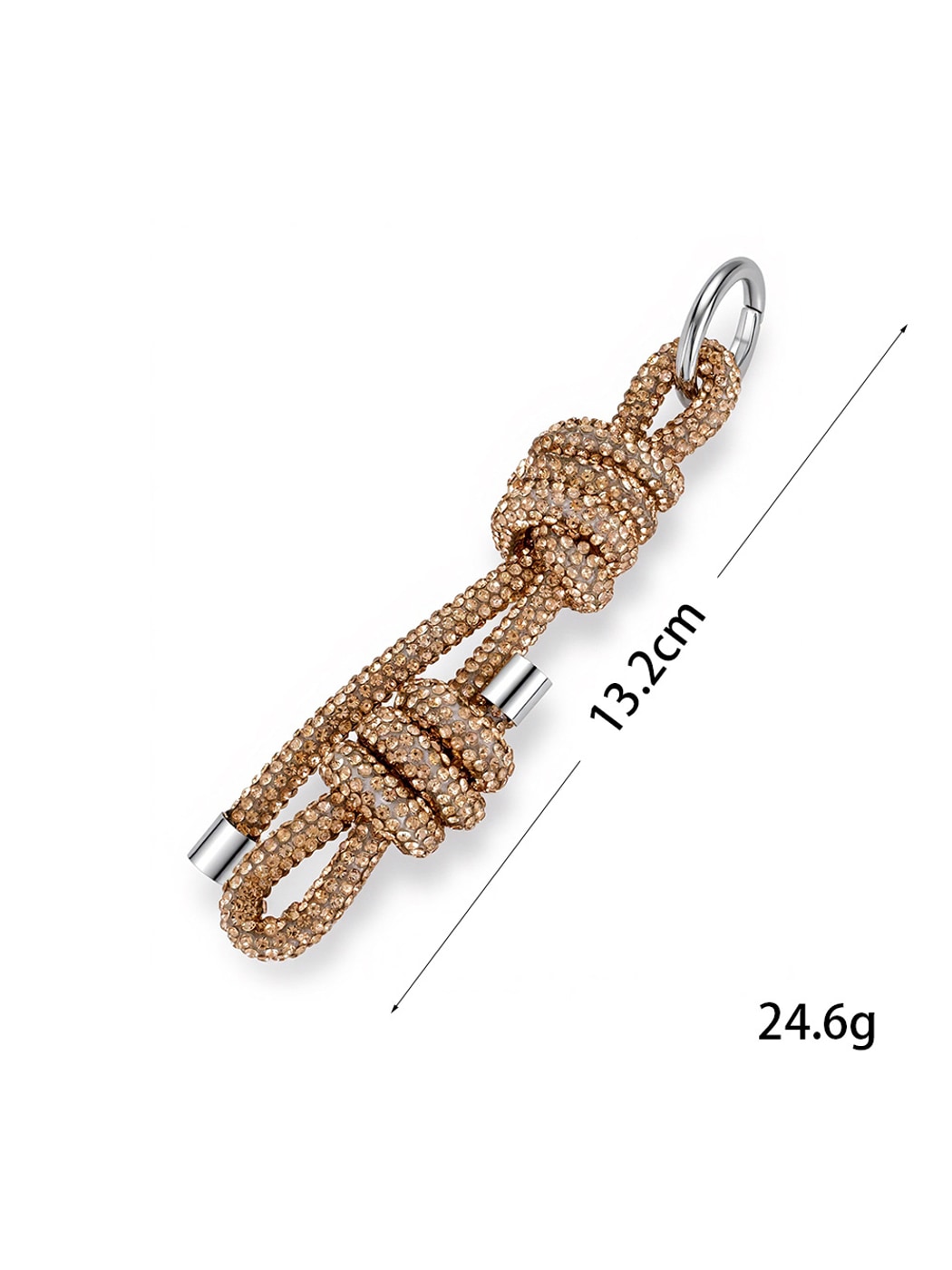 Keypus - Geometric Double Knot Bag Charm Keychain