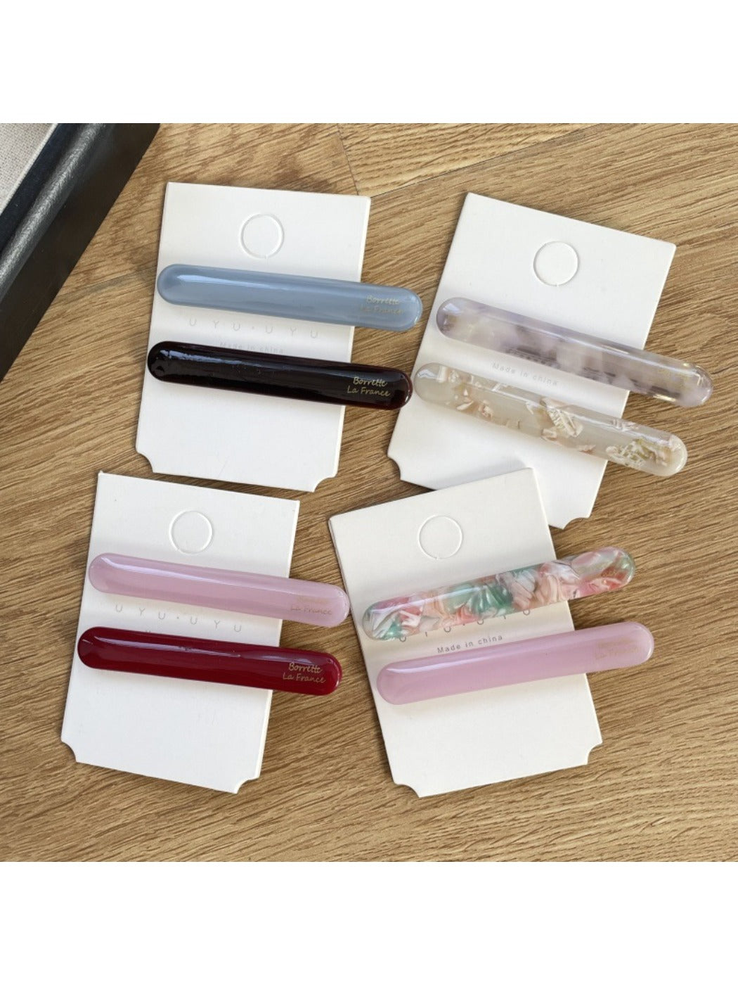 Beau - Retro Oval Acetate Hair Clip