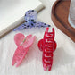 Beau - Simple Marble Patterned Acetate Hair Clip