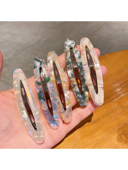 Beau - Elegant Oval Hollowed Out Hair Clip