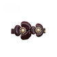 Beau - Glossy Acetate Flower Detail Alloy French Barrette