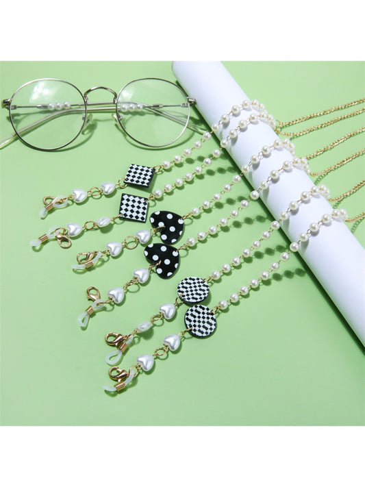 Velra - Checkerboard Beaded Eyeglass Strap