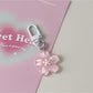 Keypus - Translucent Sakura Flower Ring Clasp Keychain