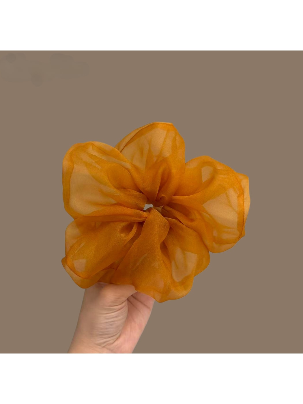 Gifty - Sheer Polyester Round Volume Scrunchie