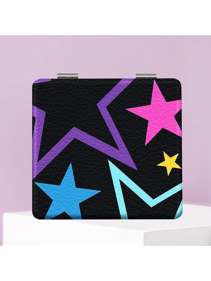 Mirroray - Y2K Star Print Compact Folding Mirror