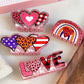 Beau - Valentine's Day Pink Heart  Hair Clips