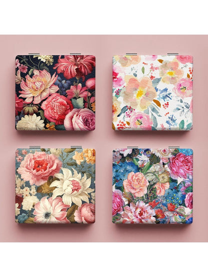 Mirroray - Oil Painting Illustration Square Vanity Mirror