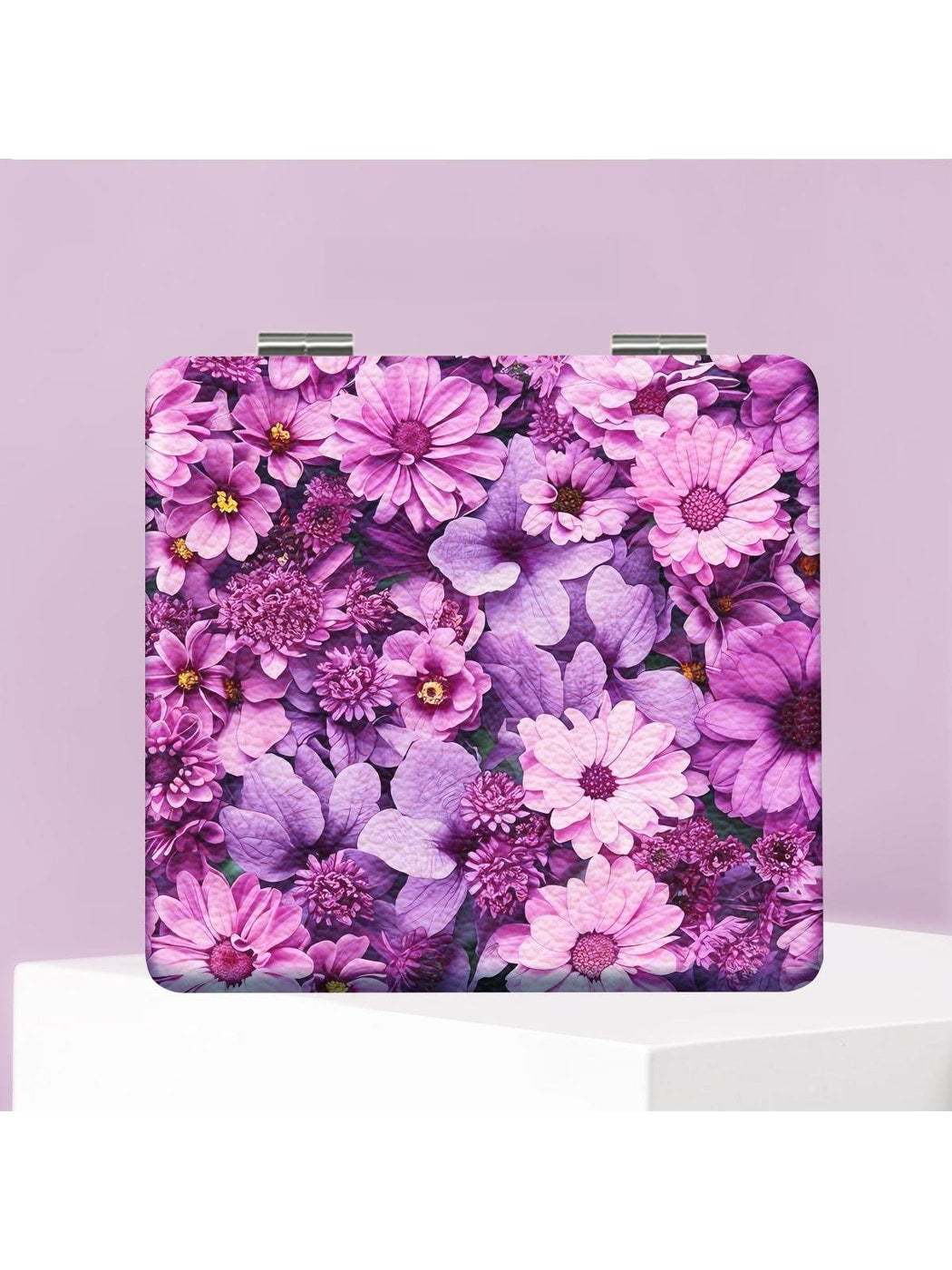 Mirroray - Floral Print Portable Folding Desktop Mirror