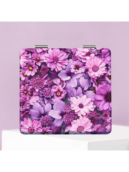 Mirroray - Floral Print Portable Folding Desktop Mirror