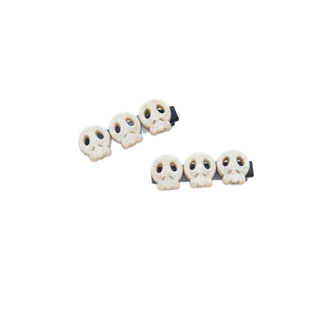 Beau - Halloween Skull Motif Side Barrette