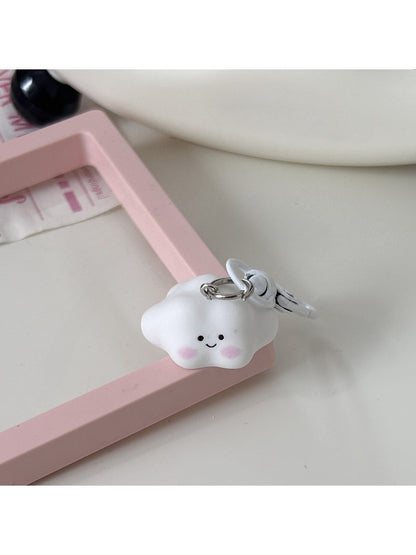 Keypus - Cute Cloud Face Keychain Bag Charm Keychain