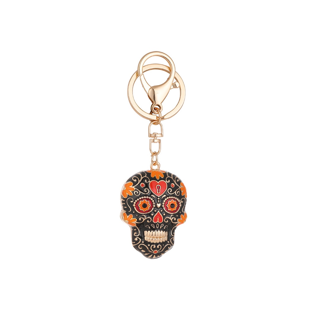Keypus - Halloween Skull Pattern Bag Charm Keychain
