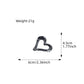 Beau - Minimal Heart Outline Claw Clip