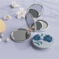 Mirroray - Vintage Round Rose Motif Compact Mirror