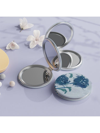 Mirroray - Vintage Round Rose Motif Compact Mirror