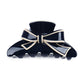 Beau - Acetate Fiber Bow Edge Trim Claw Clip