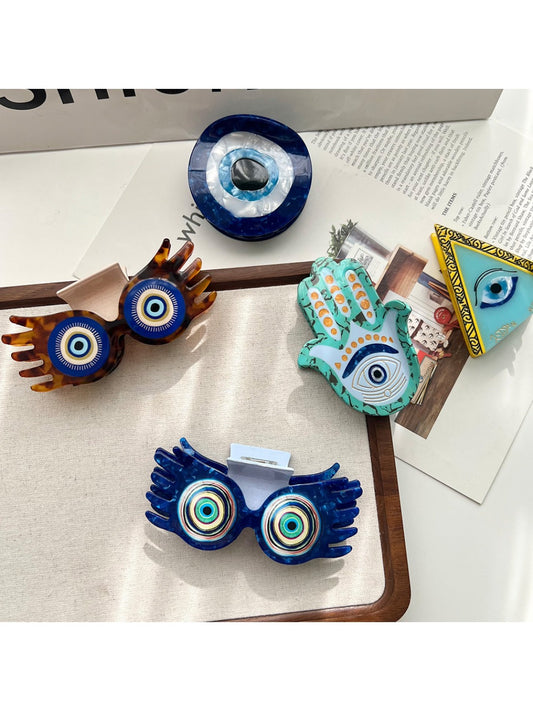 Beau - Abstract Eyes Shape Acetate Hair Clip