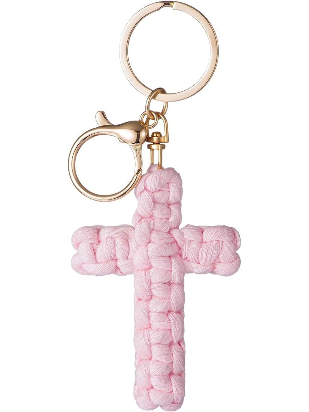 Keypus - Boho Braided Cross Bag Charm Keychain