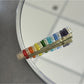Beau - Rhinestone Look Rainbow Duckbill Side Hair Clip