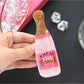 Beau - Pink Wine Bottle Hair Claw Clip