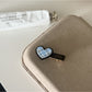 Beau - A Flower Shaped Heart Plaid Hair Clip