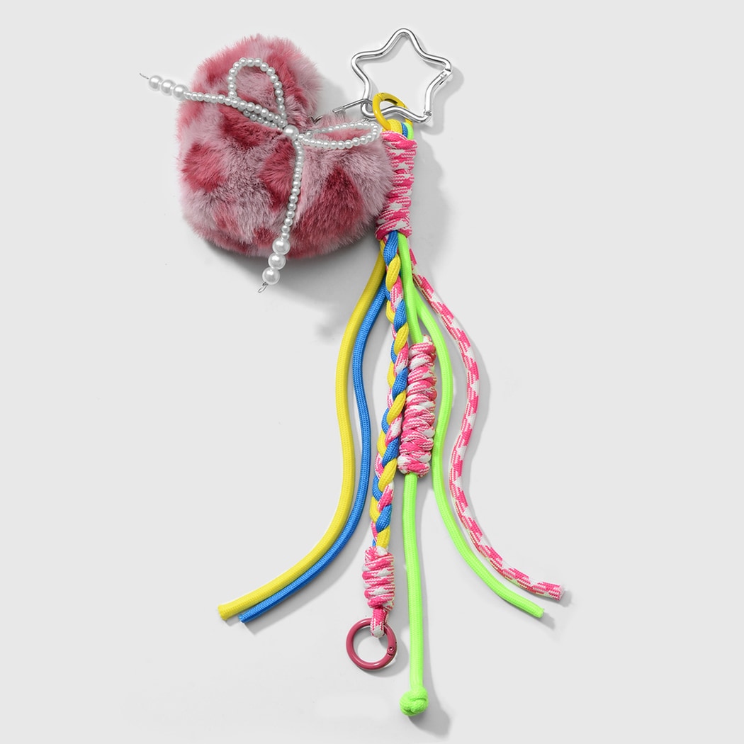 Keypus - Y2K Plush Heart Decorative Keychain