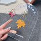 Keypus - Minimal Maple Leaf Bag Charm Alloy Keychain