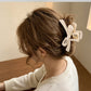 Beau - Glossy Solid Bow Ribbon Claw Clip
