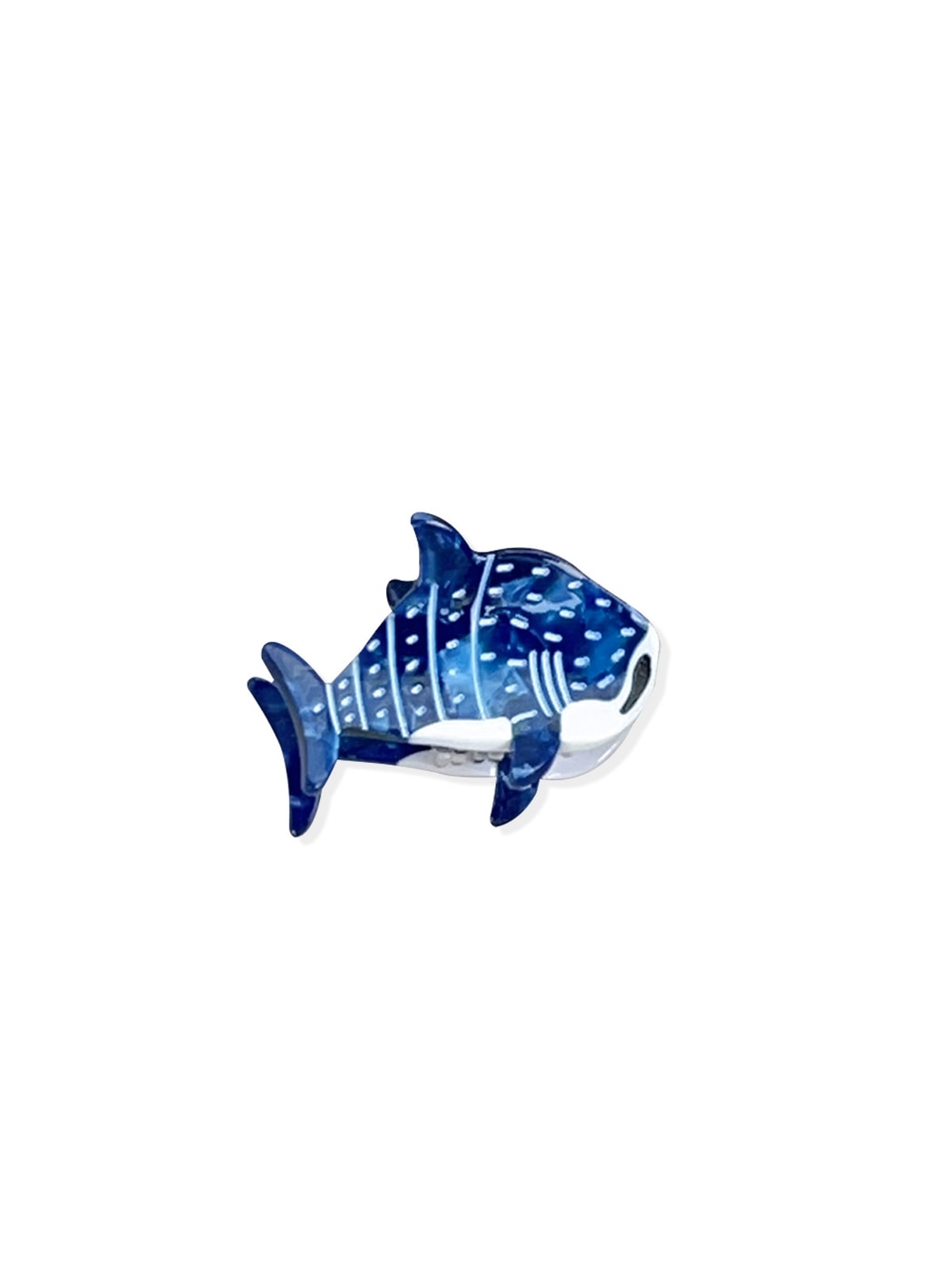 Beau - Glossy Whale Motif Acetate Claw Clip