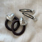 Beau - Polka Dot Heart Alloy Hair Clip