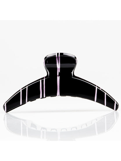 Beau - Minimalist Striped Crescent Hair Claw Clip