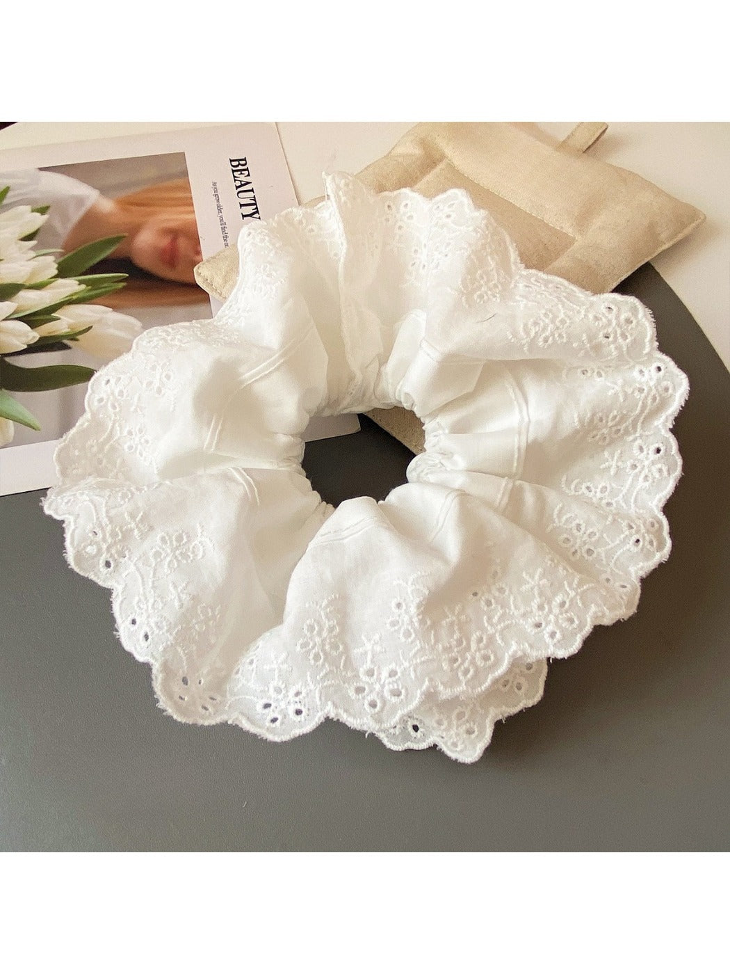 Gifty - Spring Summer Spun Yarn Hair Ties