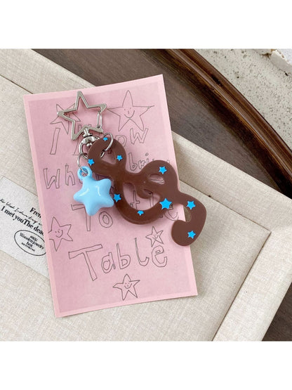 Keypus - Acrylic Star Music Note Bag Charm Keychain