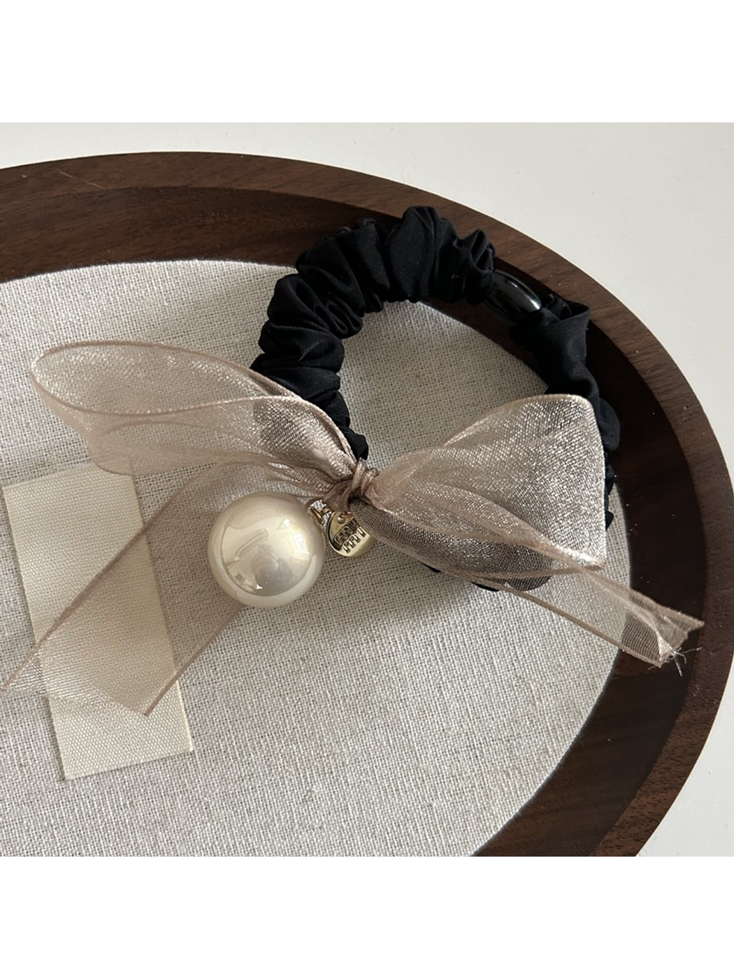 Gifty - Minimal Bow Detail Ponytail Hair Tie