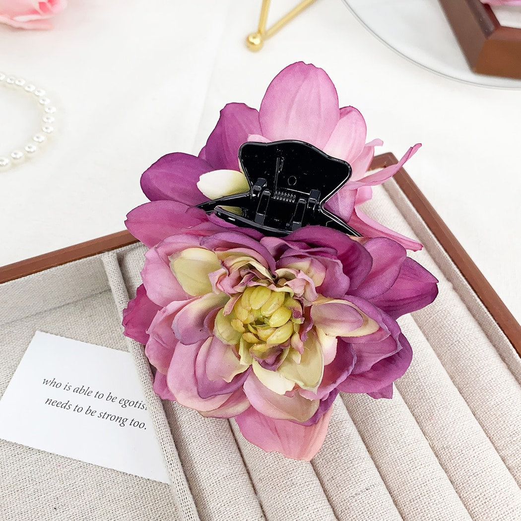Beau - Elegant Vacation Style Flower Design Claw Clip