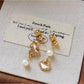 Earedge - Vintage Irregular Sculpted Drop Earrings