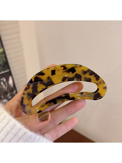 Beau - Retro Semi Circular Acetate Hair Clip