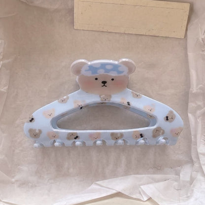 Beau - Cute Bear Pattern Acrylic Claw Hair Clip