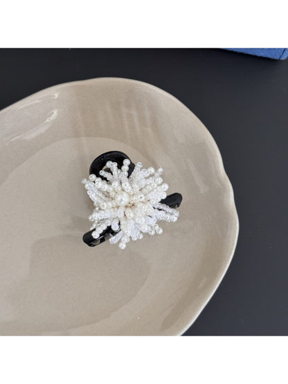Beau - Geometric Beaded Decorative Plastic Claw Clip