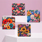 Mirroray - Lily Print PU Cover Folding Makeup Mirror