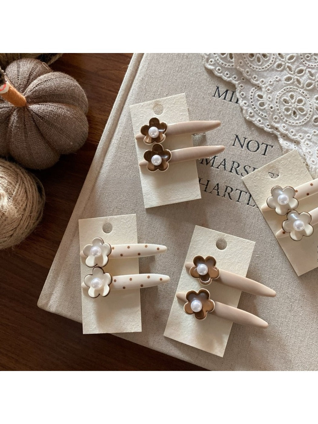 Beau - Elegant Floral Bow Hair Clip