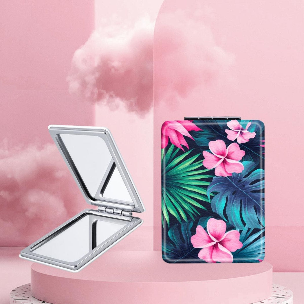 Mirroray - Floral Leaf Folding Touch Up Makeup Mirror