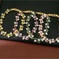 Lovra - Oval Detail Synthetic Zircon Clasp Bracelet