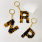 Keypus - Leopard Print Letter Keychain