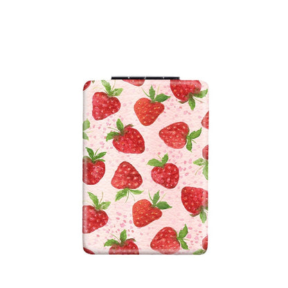 Mirroray - Cartoon Fruit Print Handheld Makeup Mirror